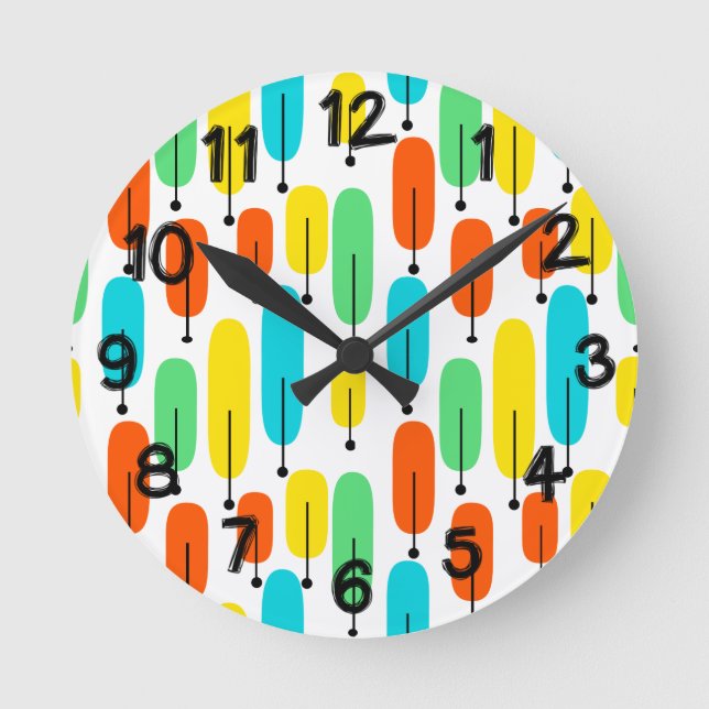 Atomic Trees Round Clock (Front)