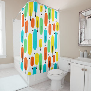Atomic Trees Shower Curtain