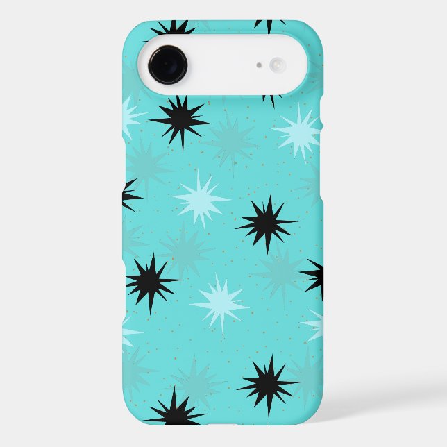 Atomic Turquoise Starbursts iPhone 6/6S Case (Back)