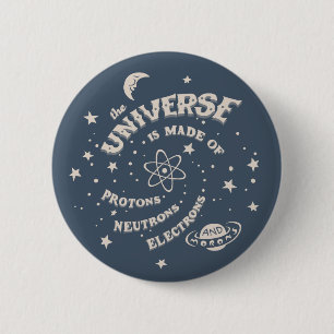 Atomic Universe Morons 6 Cm Round Badge