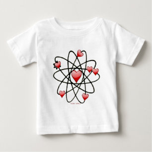 Atomic Valentine Red Hearts Baby T-Shirt