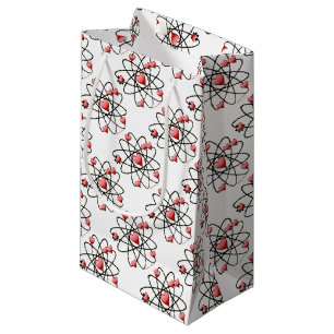 Atomic Valentine Red Hearts Small Gift Bag