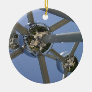 Atomium, Brussels, Belgium Ceramic Tree Decoration