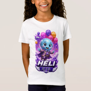 ATOMIVRA Helium Character – Noble Gas Chemistry T-Shirt