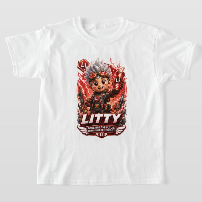  ATOMIVRA Lithium Character  T-Shirt (Laydown)