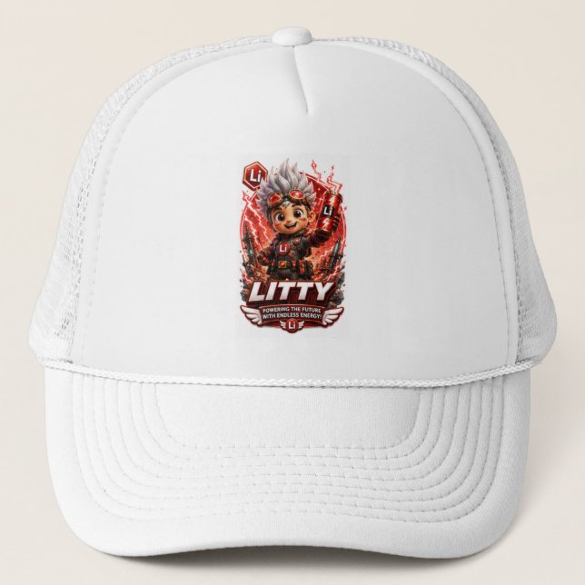  ATOMIVRA Lithium Character  Trucker Hat (Front)