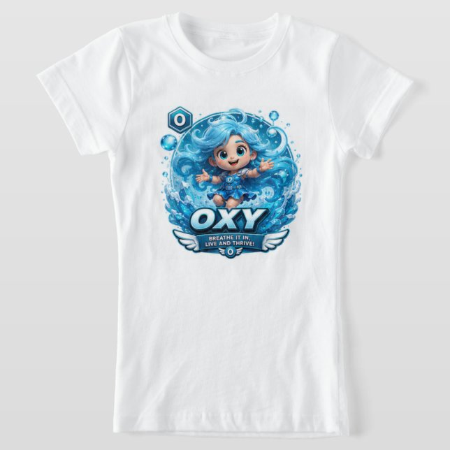 ATOMIVRA Oxygen Character  T-Shirt (Laydown)
