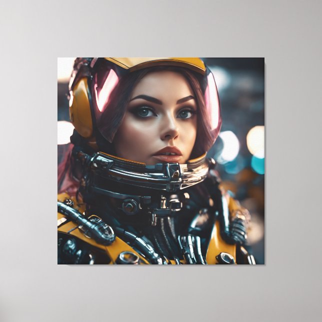 Atompunk Woman Canvas Print (Front)