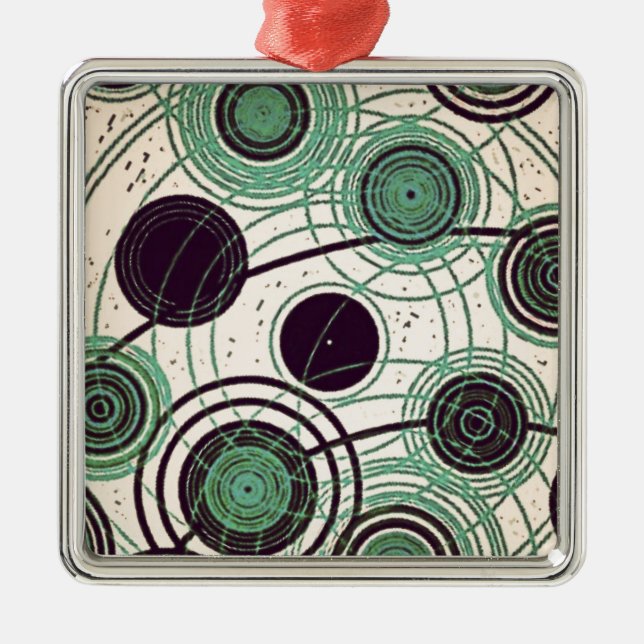 atoms and electrons metal tree decoration (Front)