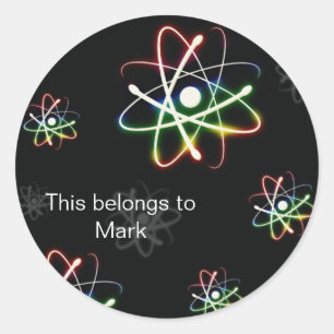 Atoms Classic Round Sticker