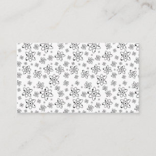 Atoms Retro Atomic Age Pattern Business Card