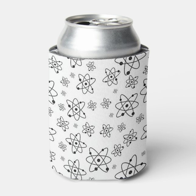 Atoms Retro Atomic Age Pattern Can Cooler (Can Front)