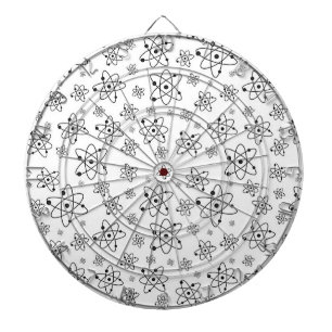 Atoms Retro Atomic Age Pattern Dartboard