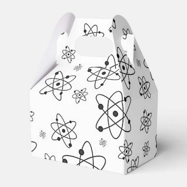 Atoms Retro Atomic Age Pattern Favour Box (Front Side)