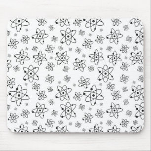 Atoms Retro Atomic Age Pattern Mouse Mat