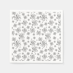 Atoms Retro Atomic Age Pattern Napkin
