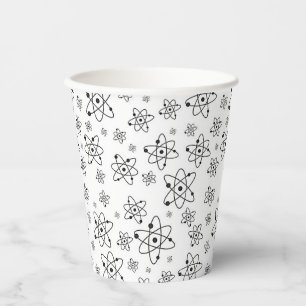 Atoms Retro Atomic Age Pattern Paper Cups