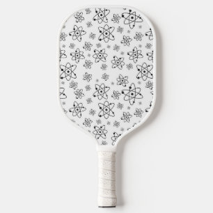 Atoms Retro Atomic Age Pattern Pickleball Paddle