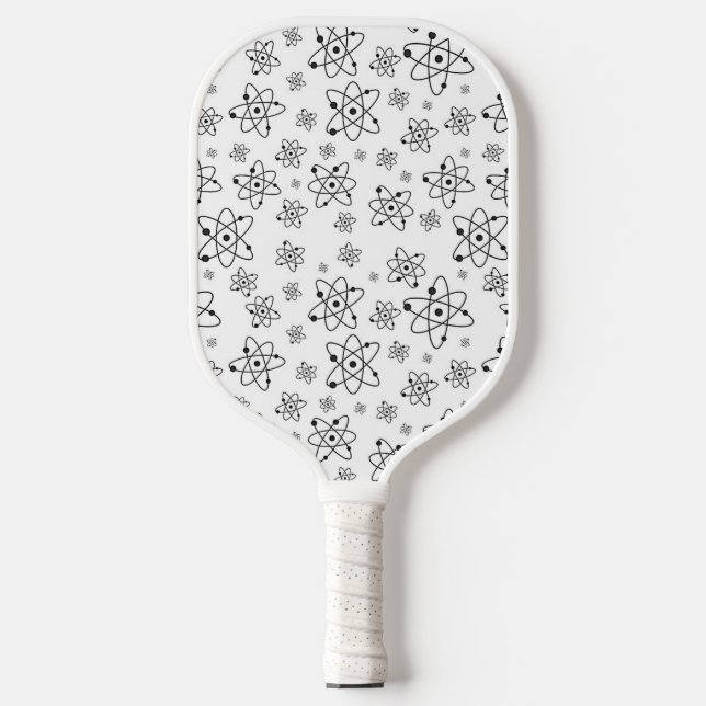 Atoms Retro Atomic Age Pattern Pickleball Paddle (Front)