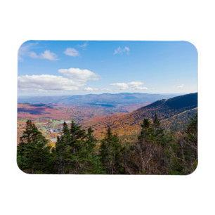 atop mount mansfield overlooking stowe magnet