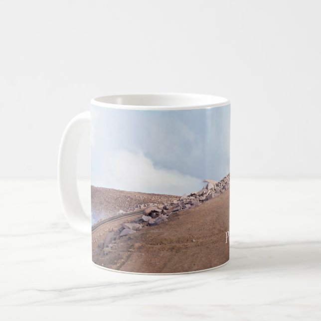 Atop Summit of Pikes Peak Coffee Mug (Front Left)