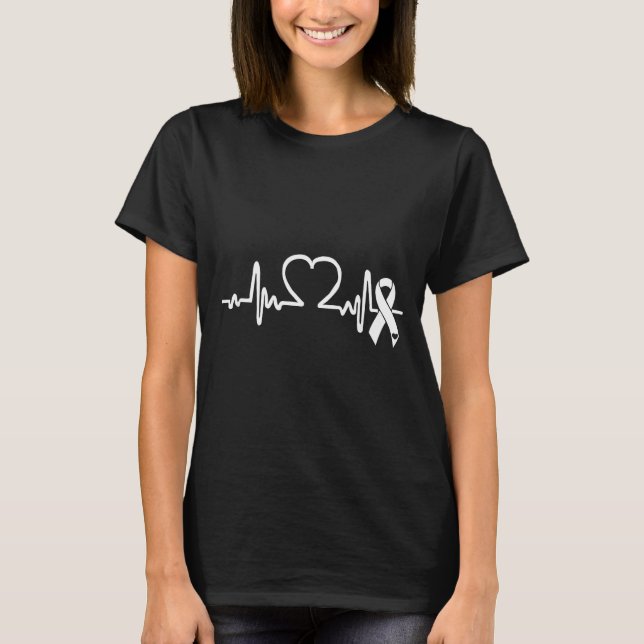 Atrial Fibrillation American Heart Disease Awarene T-Shirt (Front)