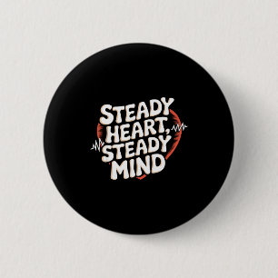 Atrial Fibrillation Medical Heart Disease Arrhythm 6 Cm Round Badge