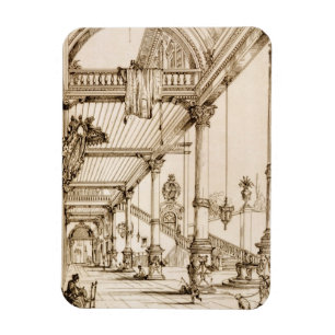 Atrium of a Palace, in Genes, from 'Art and Indust Magnet