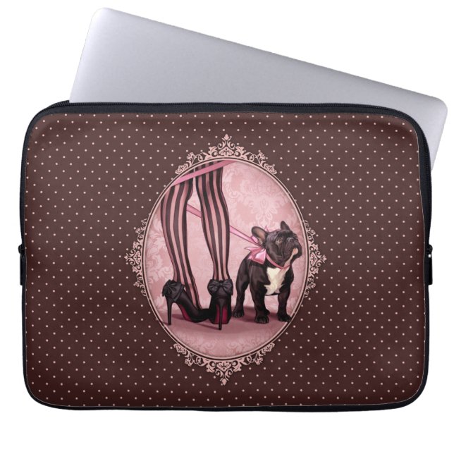 Attached to my French Bouledogue Laptop Sleeve (Front)