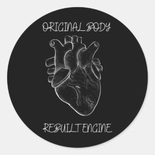 Attack And Heart Disease Survivor Classic Round Sticker