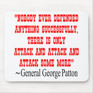 Attack Attack Attack Gen George Patton Mouse Mat