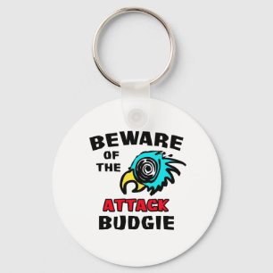 Attack Budgie Key Ring