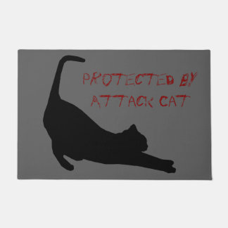 Attack Cat Door Mat