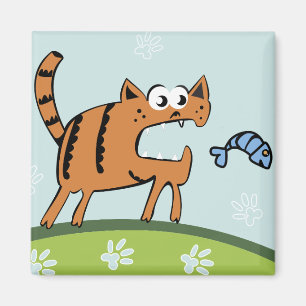 Attack Cat Magnet