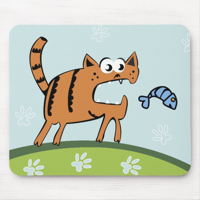 Attack Cat Mouse Mat (Front)