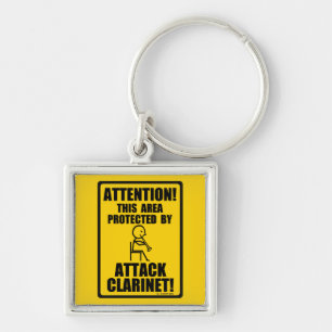 Attack Clarinet Key Ring