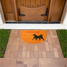 Attack Dogs No Soliciting Warning Doormat