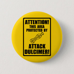Attack Dulcimer 6 Cm Round Badge