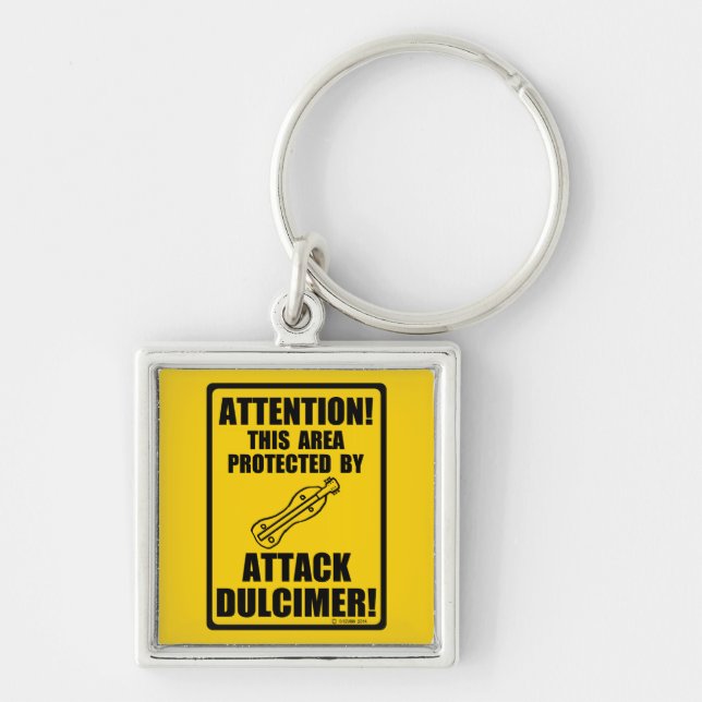 Attack Dulcimer Key Ring (Front)