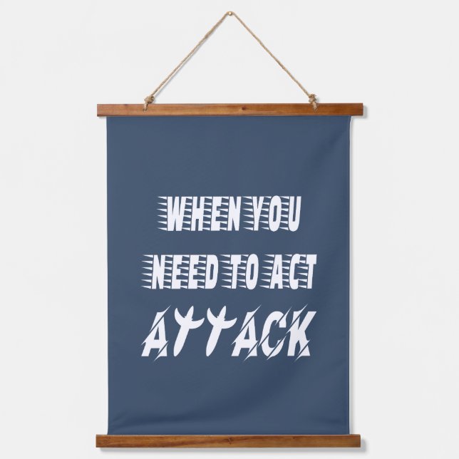 Attack Hanging Tapestry (Front)