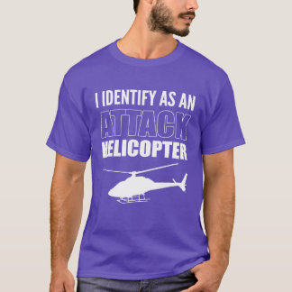 Attack Helicopter Bachelor of Aviation Gift funny T-Shirt