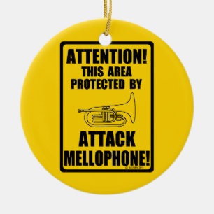 Attack Mellophone Ceramic Tree Decoration