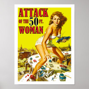Attack of the 50 Foot Woman Poster