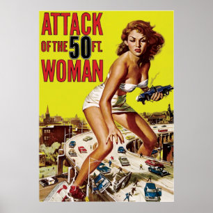 Attack Of The 50 Foot Woman Poster