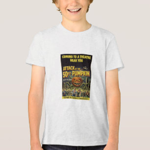 Attack of the 50ft Pumpkin Tri-Blend Shirt