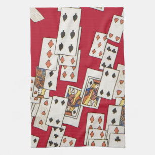 Attack of the Cards 4 Tea Towel