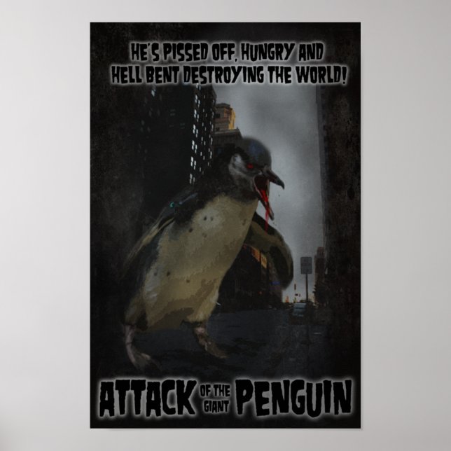 Attack of the Giant Penguin! Fake Movie Poster (Front)