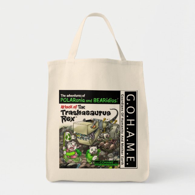 Attack of The Trashasaurus Rex Tote Bag (Front)