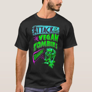 Attack Of The Vegan Zombies Vegetarian Halloween C T-Shirt