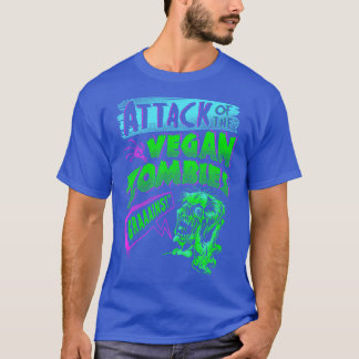 Attack Ofhe Vegan Zombies Vegetarian Halloween gir T-Shirt